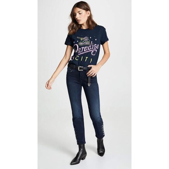 HUDSON - NWT - Sz 26 "Nico" Midrise Cigarette Jean/Grommet Detail in After Night - Picture 16 of 16